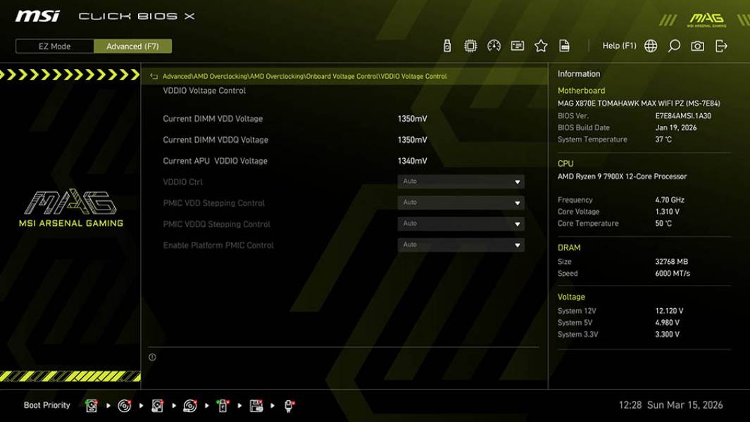MSI MAG X870E TOMAHAWK MAX WIFI PZ-2